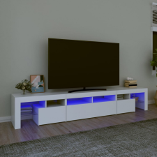 vidaXL fehér TV-szekrény LED-lámpákkal 230x36,5x40 cm bútor