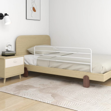 vidaXL fehér vas biztonsági leesésgátló (76-137) x 55 cm bababiztonság