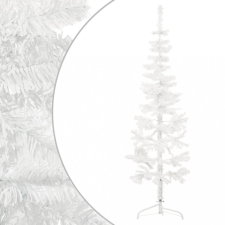 vidaXL fehér vékony fél műkarácsonyfa állvánnyal 120 cm műfenyő