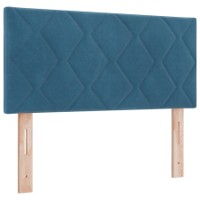 vidaXL Fejtámla Gyémánt Blokk Design Sötét Kék 90 cm Bársony (42007226) ágy és ágykellék