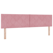 vidaXL Fejtámla Gyémánt Blokkok Design Rózsaszín 180 cm Bársony (42007279) ágy és ágykellék