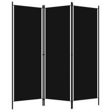 vidaXL Fekete 3 paneles paraván 150 x 180 cm bútor