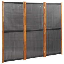 vidaXL fekete 3 paneles térelválasztó 210 x 180 cm (319179) bútor