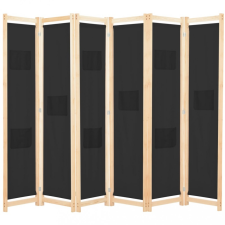vidaXL Fekete 6-paneles szövetparaván 240 x 170 x 4 cm bútor