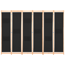vidaXL fekete 6-paneles szövetparaván 240 x 170 x 4 cm (248186) bútor