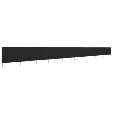 vidaXL fekete 9 paneles szövet szélfogó 1200 x 80 cm (47190) kerti bútor