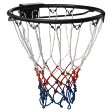 vidaXL fekete acél kosárlabda gyűrű 39 cm kosárlabda felszerelés