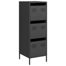 vidaXL fekete acél magasszekrény 39 x 35 x 103,5 cm (851400) bútor
