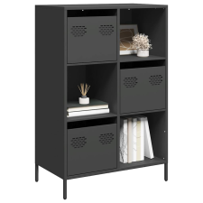 vidaXL fekete acél magasszekrény 68 x 39 x 103,5 cm bútor