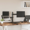 vidaXL fekete acél monitorállvány VESA 75/100 mm
