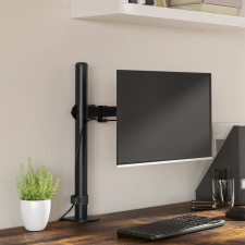 vidaXL fekete acél monitorállvány VESA 75/100 mm monitor kellék