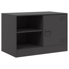 vidaXL fekete acél TV-szekrény 67 x 39 x 44 cm bútor