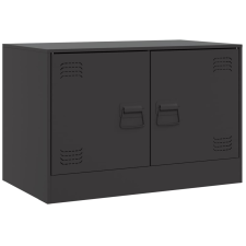 vidaXL fekete acél TV-szekrény 67 x 39 x 44 cm bútor
