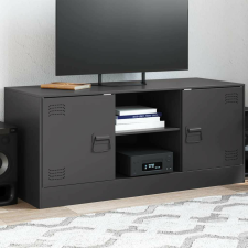 vidaXL fekete acél TV-szekrény 99 x 39 x 44 cm bútor