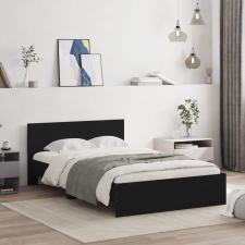 vidaXL fekete ágykeret fejtámlával 120 x 200 cm ágy és ágykellék