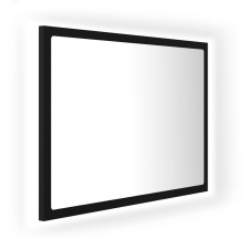 vidaXL fekete akril LED-es fürdőszobai tükör 60x8,5x37 cm (804917) fürdőszoba bútor