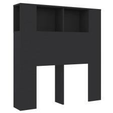 vidaXL fekete áthidaló szekrény 100 x 18,5 x 104,5 cm (811908) ágy és ágykellék