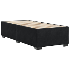 vidaXL fekete bársony ágykeret 100x200 cm (3284615) ágy és ágykellék