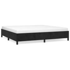 vidaXL fekete bársony ágykeret 200x200 cm (347344) ágy és ágykellék