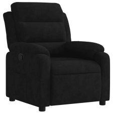 vidaXL fekete bársony dönthető fotel (373506) bútor