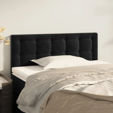 vidaXL fekete bársony fejtámla 100x5x78/88 cm ágy és ágykellék