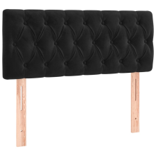 vidaXL fekete bársony fejtámla 100x7x78/88 cm (346336) ágy és ágykellék