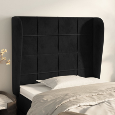 vidaXL fekete bársony fejtámla szárnyakkal 103 x 23 x 118/128 cm ágy és ágykellék