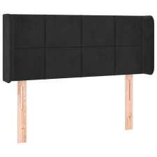 vidaXL fekete bársony fejtámla szárnyakkal 103x16x78/88 cm (3118812) ágy és ágykellék