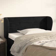 vidaXL fekete bársony fejtámla szárnyakkal 103x23x78/88 cm ágy és ágykellék