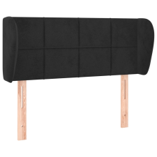 vidaXL fekete bársony fejtámla szárnyakkal 103x23x78/88 cm (3117188) ágy és ágykellék