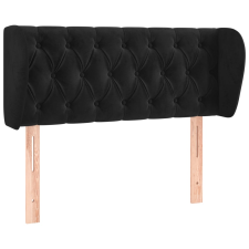 vidaXL fekete bársony fejtámla szárnyakkal 103x23x78/88 cm (3117524) ágy és ágykellék