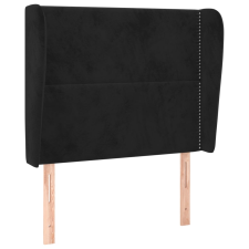 vidaXL fekete bársony fejtámla szárnyakkal 93 x 23 x 118/128 cm (3117854) ágy és ágykellék