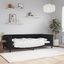vidaXL fekete bársony kanapéágy 100 x 200 cm ágy és ágykellék