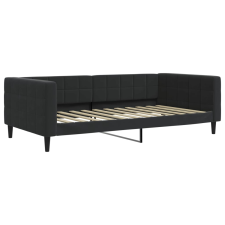 vidaXL fekete bársony kanapéágy 100 x 200 cm (354019) ágy és ágykellék