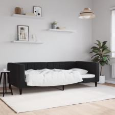 vidaXL fekete bársony kanapéágy 90 x 200 cm bútor