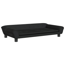 vidaXL fekete bársony kutyaágy 100 x 50 x 21 cm (172009) szállítóbox, fekhely kutyáknak