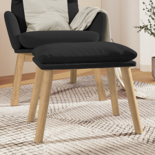 vidaXL fekete bársony lábzsámoly 45 x 29,5 x 39 cm bútor