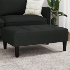 vidaXL fekete bársony lábzsámoly 77x55x31 cm bútor