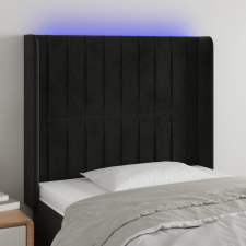 vidaXL fekete bársony LED-es fejtámla 103x16x118/128 cm ágy és ágykellék