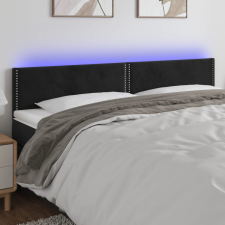 vidaXL fekete bársony LED-es fejtámla 180x5x78/88 cm ágy és ágykellék