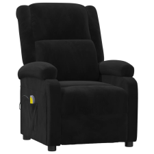 vidaXL fekete bársony masszázsfotel (342416) masszázsfotel