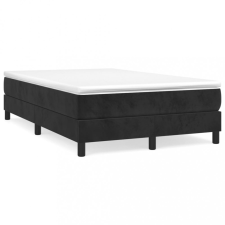 vidaXL Fekete bársony rugós ágy matraccal 120x190 cm ágy és ágykellék