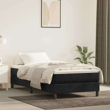 vidaXL fekete bársony zsebrugós ágymatrac 100x210x20 cm ágy és ágykellék