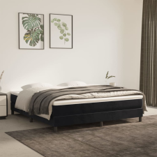 vidaXL fekete bársony zsebrugós ágymatrac 160x200x20 cm ágy és ágykellék