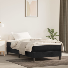 vidaXL Fekete bársony zsebrugós ágymatrac 90x200x20 cm ágy és ágykellék