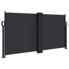 vidaXL fekete behúzható oldalsó napellenző 120 x 600 cm (4004594) kerti bútor