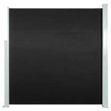 vidaXL fekete behúzható oldalsó napellenző 140 x 300 cm (45353) kerti bútor
