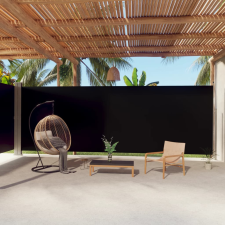 vidaXL fekete behúzható oldalsó napellenző 220 x 1000 cm kerti bútor