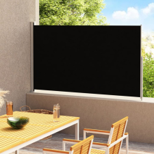 vidaXL fekete behúzható oldalsó terasznapellenző 220 x 300 cm kerti bútor