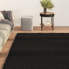 vidaXL fekete csúszásmentes puha bozontos mosható szőnyeg 160 x 230 cm lakástextília